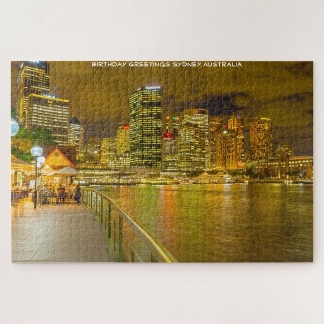 Birthday Greetings from Sydney Jigsaw Puzzle (Horizontal)
