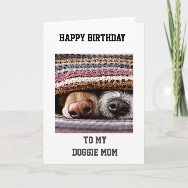 BIRTHDAY GREETINGS "FROM YOUR DOGGIE" CARD (Front)