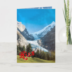 Birthday Greetings - Glacier, Grindelwald Card