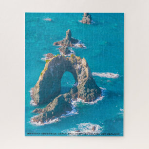 Birthday Greetings Grand Dad-D'Urville Island-NZ Jigsaw Puzzle