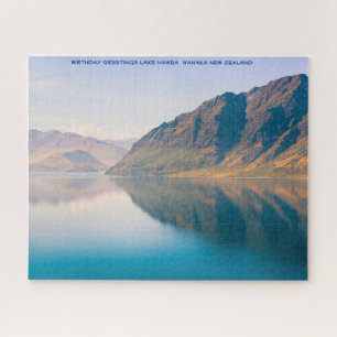 Birthday Greetings Lake Hawea Wanaka Jigsaw Puzzle