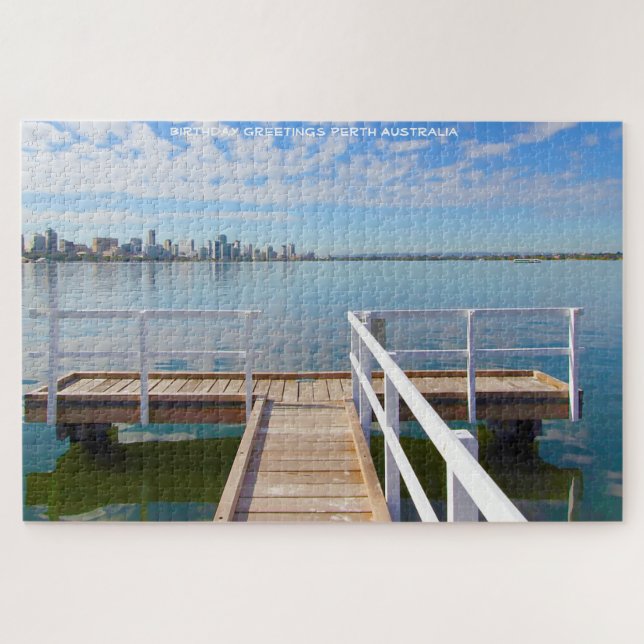 Birthday Greetings Perth Australia Jigsaw Puzzle (Horizontal)