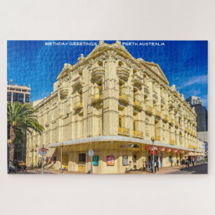 Birthday Greetings Perth Australia Jigsaw Puzzle