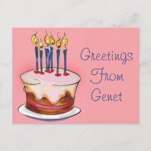 Birthday Greetings Postcard