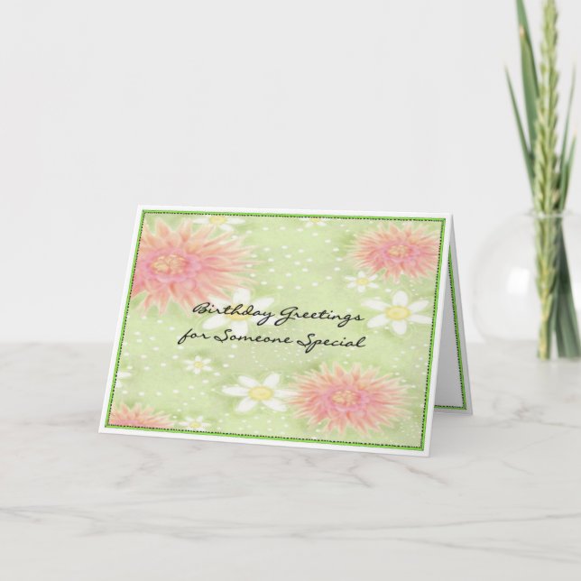Birthday Greetings - Someone Special Card (Front)