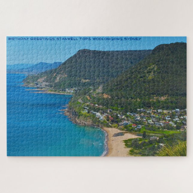 Birthday Greetings Stanwell Tops Woolongong Jigsaw Jigsaw Puzzle (Horizontal)