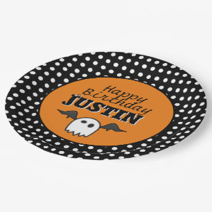 Birthday Halloween Paper Plates