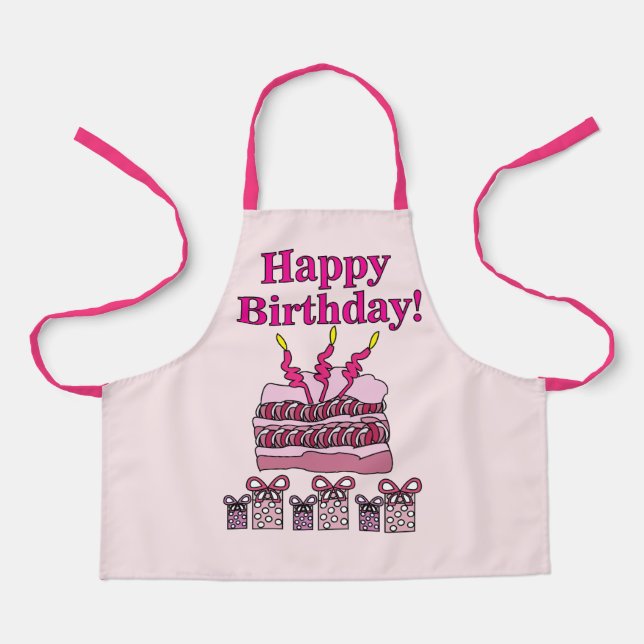 Birthday Happy Birthday Party Birthday Kids Apron (Front)