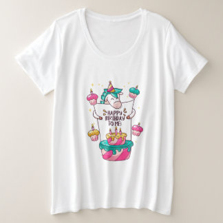 birthday happy birthday to me plus size T-Shirt