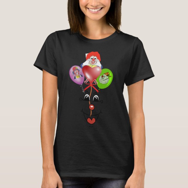 Birthday Happy Clown For Girl Boy Baby Or Toddler T-Shirt (Front)