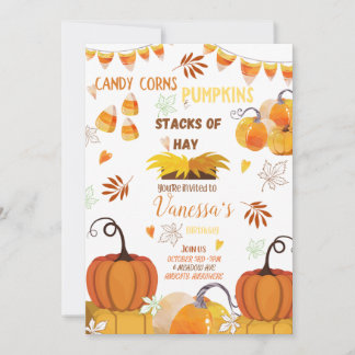Birthday Harvest Birthday Invitation Card