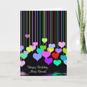 Birthday Heart Reflection Card