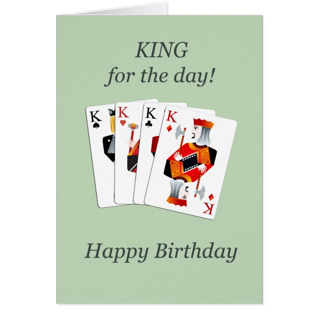 Birthday, Hearts Full House Playing Cards (Front)