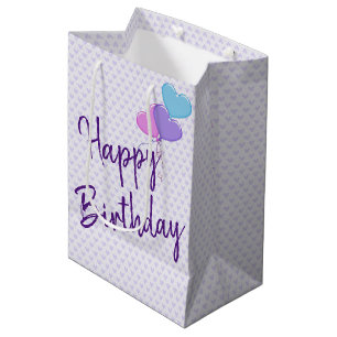 Birthday Hearts Medium Gift Bag