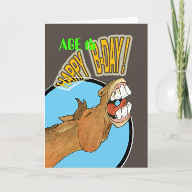 Birthday - Horse Card (Front)