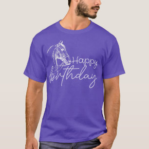 birthday Horses Ferme Funny Horse Lover For Xmas W T-Shirt