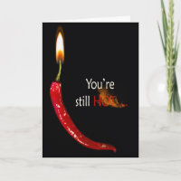 birthday hot red pepper candle
