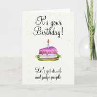 Birthday Humour Drinking Funny