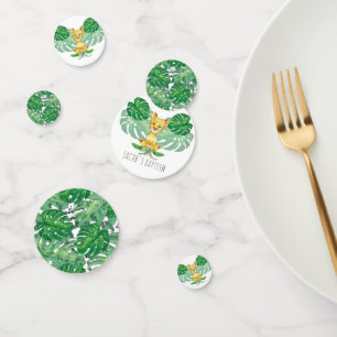 Birthday I Baptism Lion Illustration Personalised Confetti