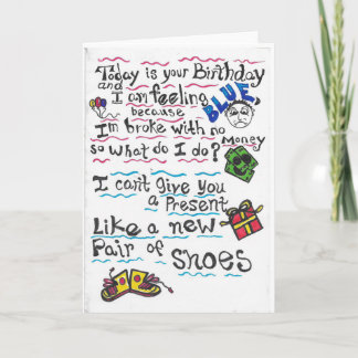 Birthday I.O.U. Card