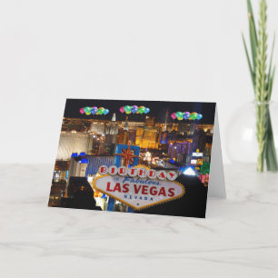 BIRTHDAY IN FABULOUS LAS VEGAS Card