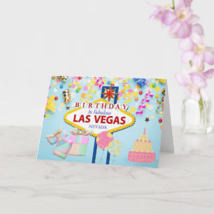 Birthday in Las Vegas Card