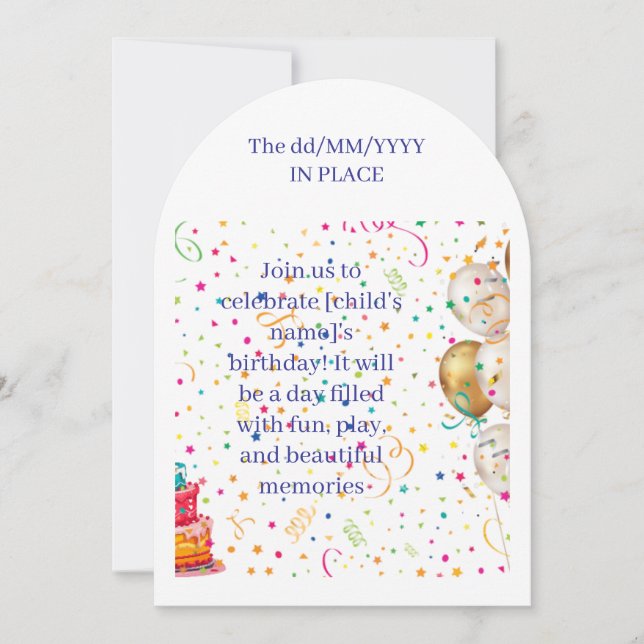 Birthday Invitation (Front)