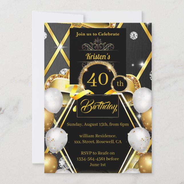 Birthday Invitation (Front)