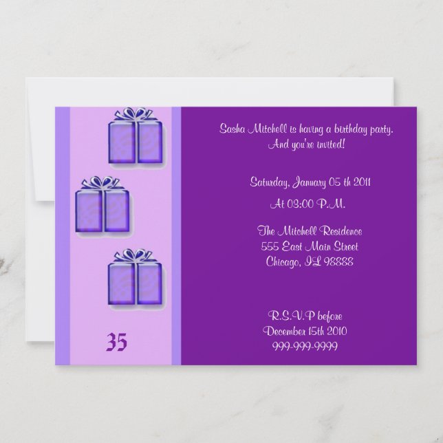 Birthday Invitation (Front)