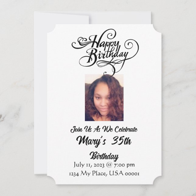 Birthday Invitation (Front)