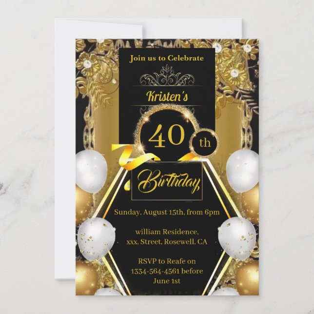 Birthday Invitation (Front)