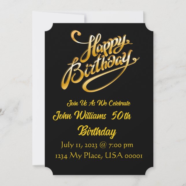 Birthday Invitation (Front)