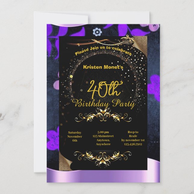 Birthday invitation (Front)