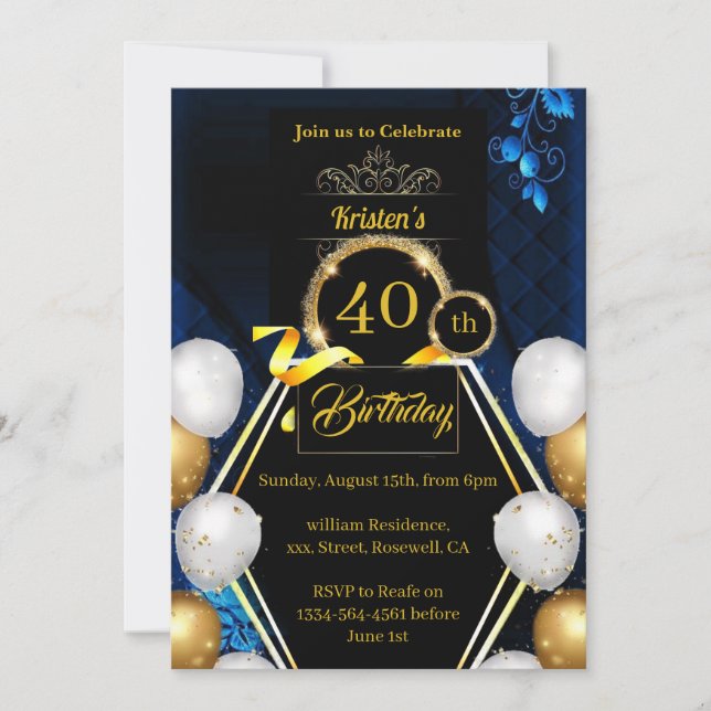 Birthday Invitation (Front)