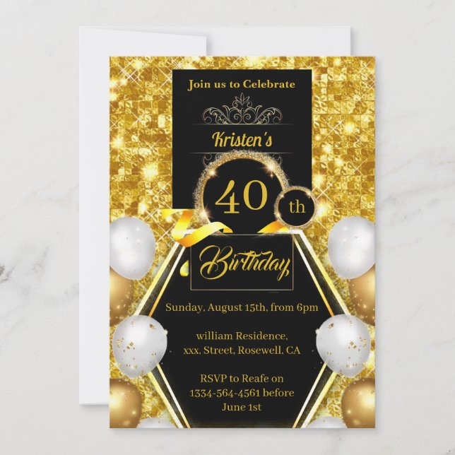 Birthday Invitation (Front)