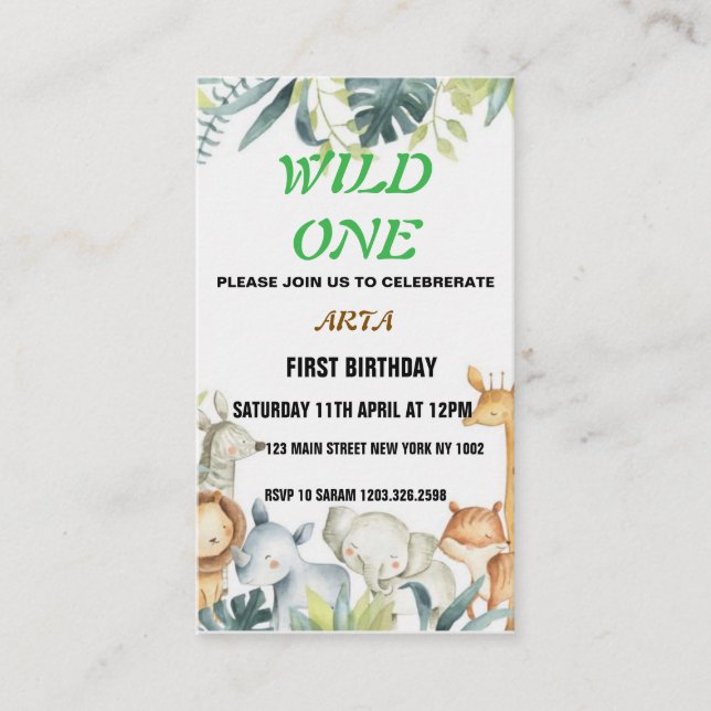 Birthday Invitation (Front)