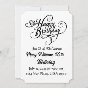 Birthday Invitation