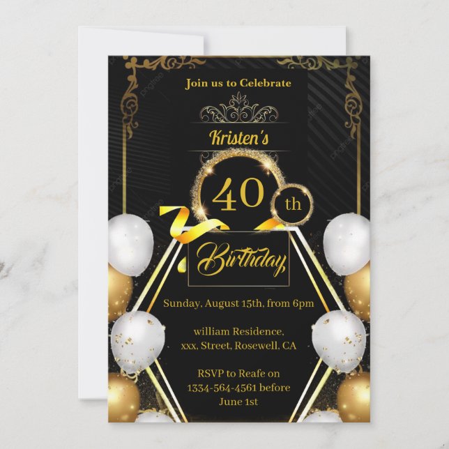 Birthday Invitation (Front)