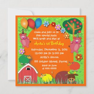 Birthday Invitation: 004 Farm Invitation