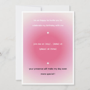 birthday invitation Card