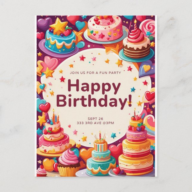 BIRTHDAY INVITATION CARD (Front)