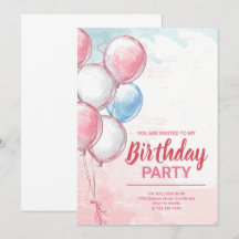 Birthday Invitation Card