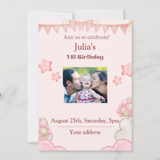 Birthday invitation card