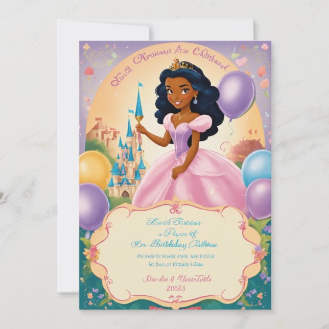 birthday invitation cards (Front)