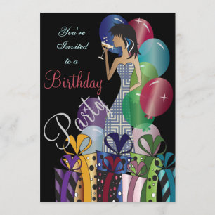 Birthday Invitation, Classy Girl's Party Invitation