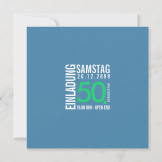 Birthday Invitation (Colorful or custom colors)