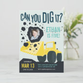 Birthday Invitation // Dig It! (Standing Front)