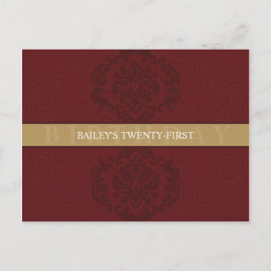 BIRTHDAY INVITATION :: finesse 1 Postcard