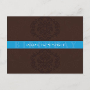 BIRTHDAY INVITATION :: finesse 2 Postcard