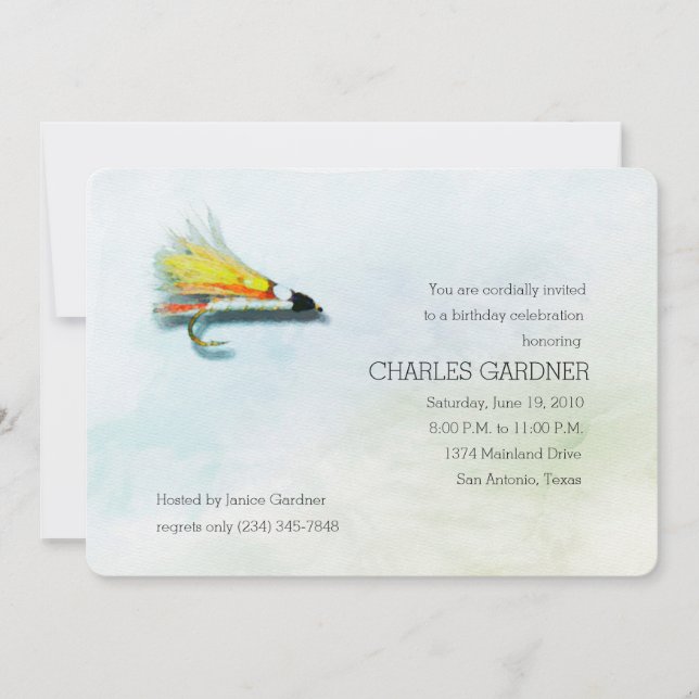 Birthday Invitation Fishing (Front)